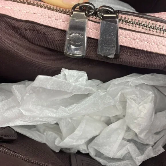 Coach Dalton 31 Leather Shoulder Bag Aurora Pink - Picture 13 of 15